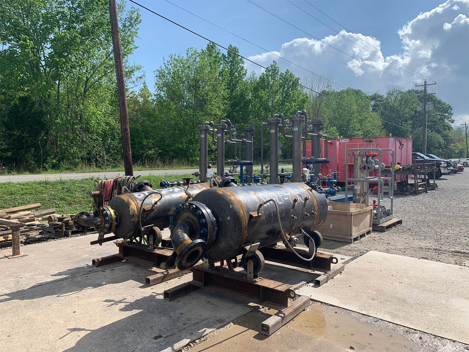 Vertical Vessels Getting Ready For Hydro